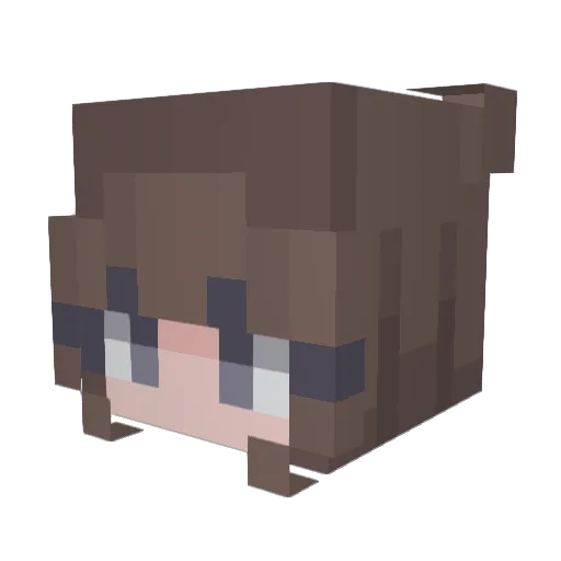 Jessicuhhhs Minecraft avatar head, 3D render