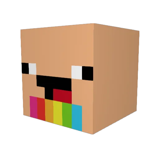 JessieEstes1234 Minecraft avatar head, 3D render