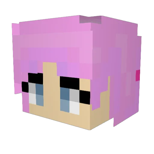 Jessilaine Minecraft avatar head, 3D render