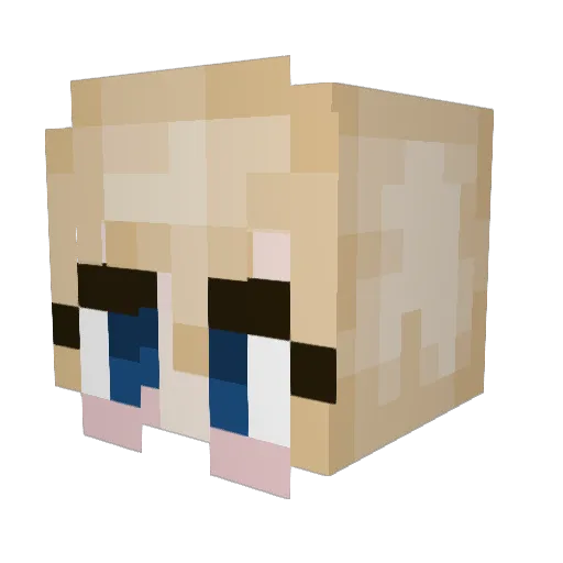 Jessimo619 Minecraft avatar head, 3D render