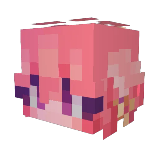 Jessistratos Minecraft avatar head, 3D render