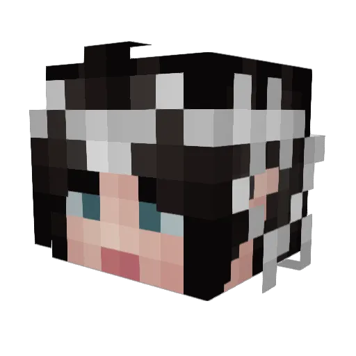 Jessixa30 Minecraft avatar head, 3D render