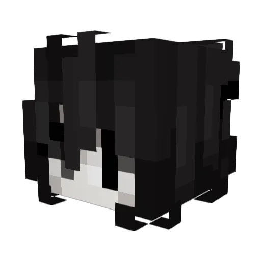 Jesslocky Minecraft avatar head, 3D render