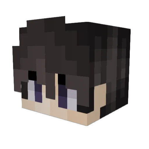 Jessrk Minecraft avatar head, 3D render