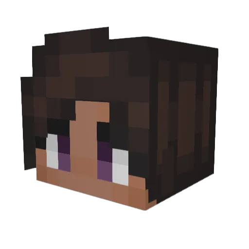 Jessssslyn Minecraft avatar head, 3D render