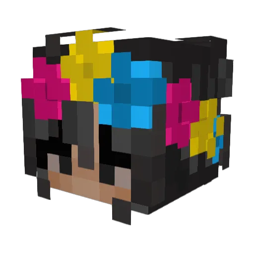 Jesster2 Minecraft avatar head, 3D render