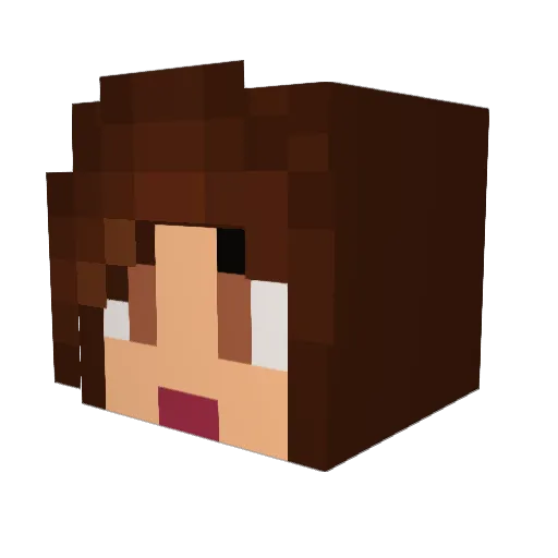 Jesstrxo Minecraft avatar head, 3D render