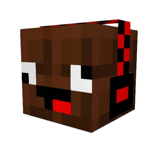 JessyB13 Minecraft avatar head, 3D render