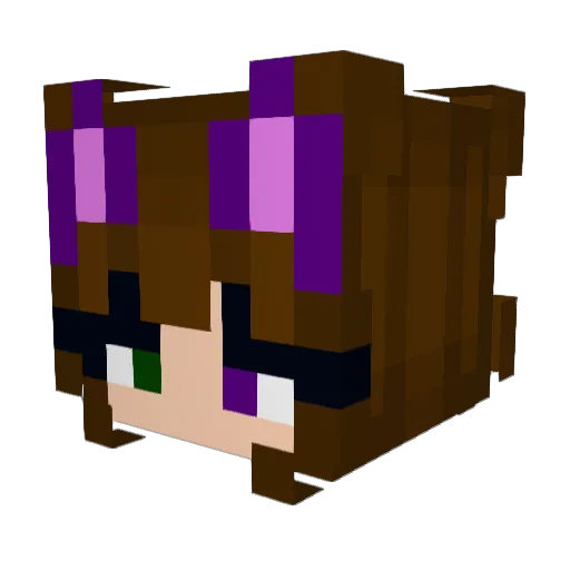 JessyMaz Minecraft avatar head, 3D render