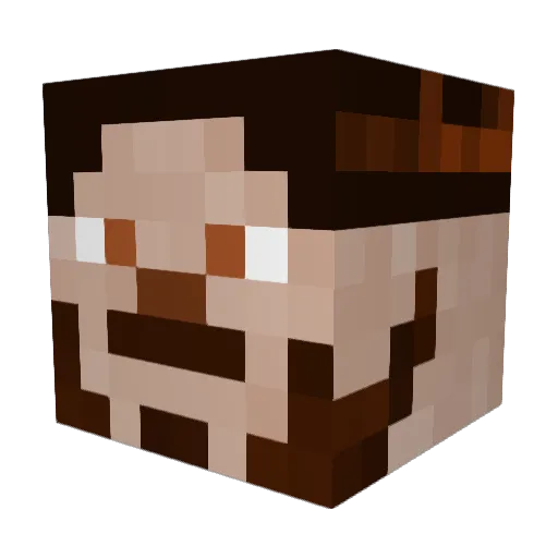 JessyRay Minecraft avatar head, 3D render