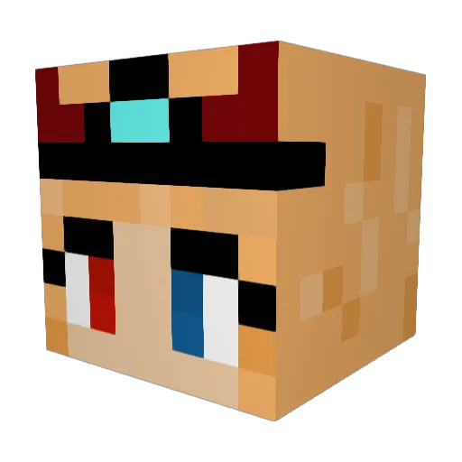 JessyVenus Minecraft avatar head, 3D render