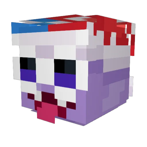 JestNyx Minecraft avatar head, 3D render