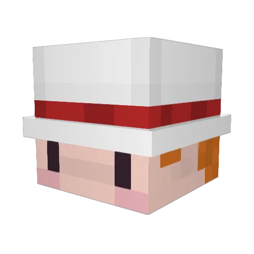Jest_A_Clown Minecraft avatar head, 3D render