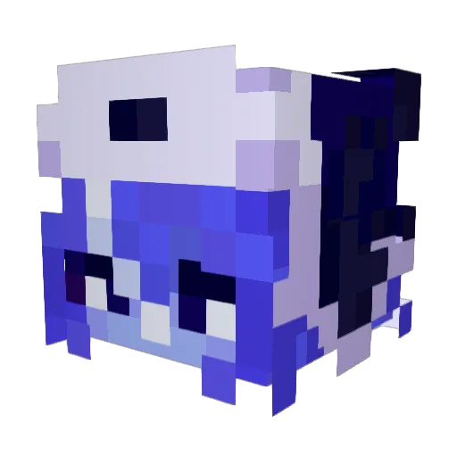 Jestarii Minecraft avatar head, 3D render