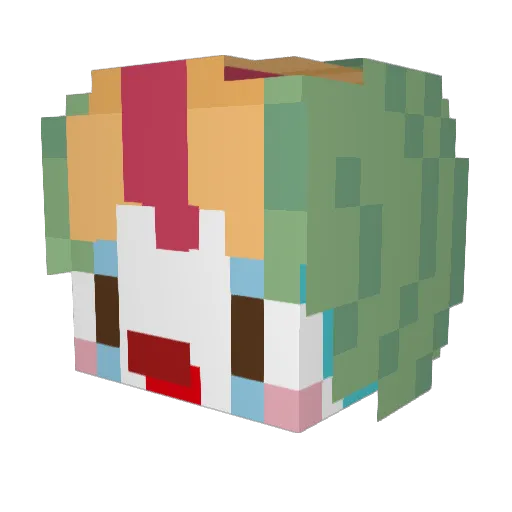 JestemLas2137 Minecraft avatar head, 3D render