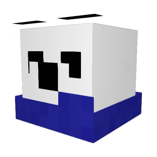 JestemOdpalony Minecraft avatar head, 3D render
