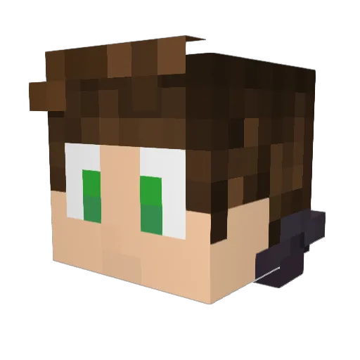 Jestem_Shrek Minecraft avatar head, 3D render