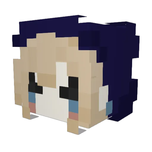 JesterAex Minecraft avatar head, 3D render