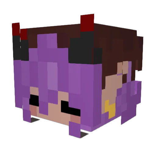 JesterAsmodeus Minecraft avatar head, 3D render
