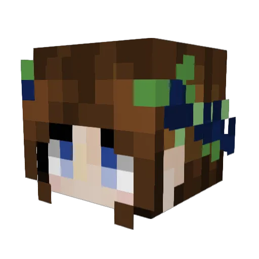 JesterEllen Minecraft avatar head, 3D render