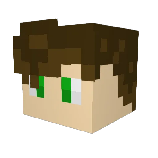 JesterHyde027 Minecraft avatar head, 3D render