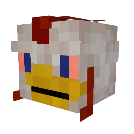 JesterJKR Minecraft avatar head, 3D render