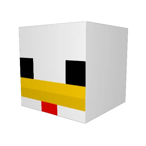 JesterJones Minecraft avatar head, 3D render