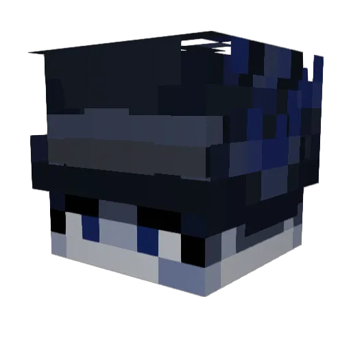 JesterOpossum Minecraft avatar head, 3D render