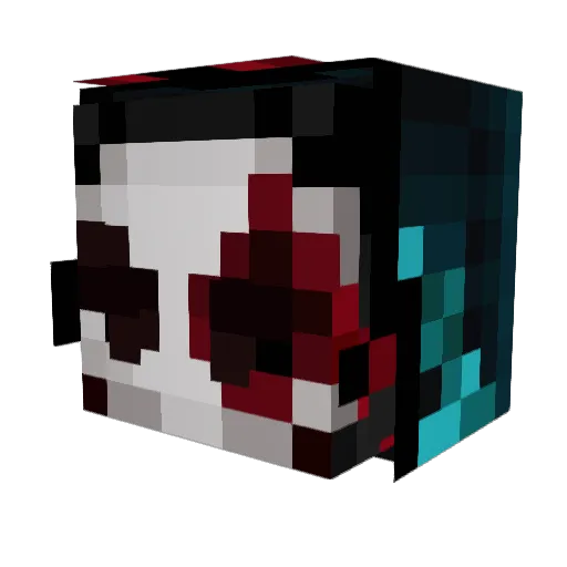 JesterRiddle Minecraft avatar head, 3D render