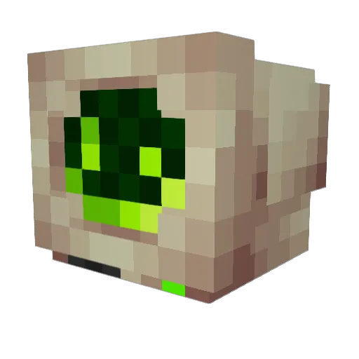 JesterVR Minecraft avatar head, 3D render
