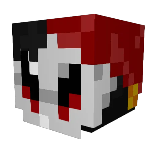 JesterWill Minecraft avatar head, 3D render