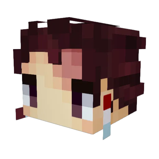Jester_G Minecraft avatar head, 3D render