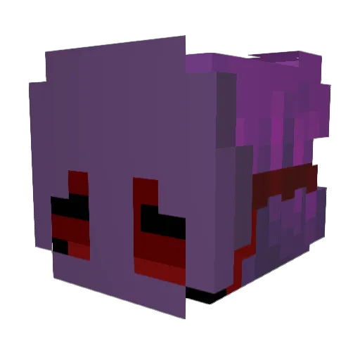 Jesterpenatrate1 Minecraft avatar head, 3D render