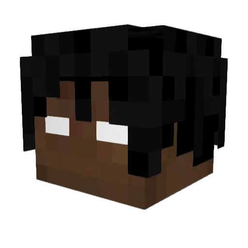 Jesterrs Minecraft avatar head, 3D render