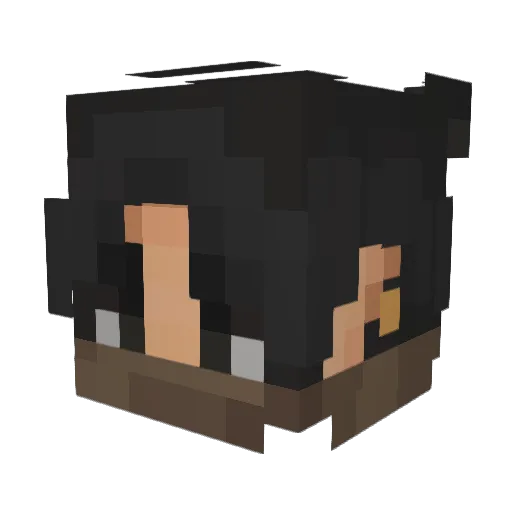 JestersBones Minecraft avatar head, 3D render