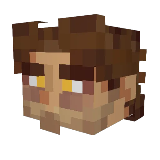 JestersParadise Minecraft avatar head, 3D render