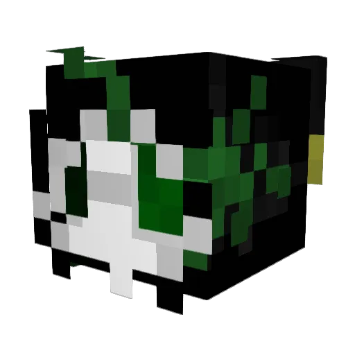Jesterve Minecraft avatar head, 3D render