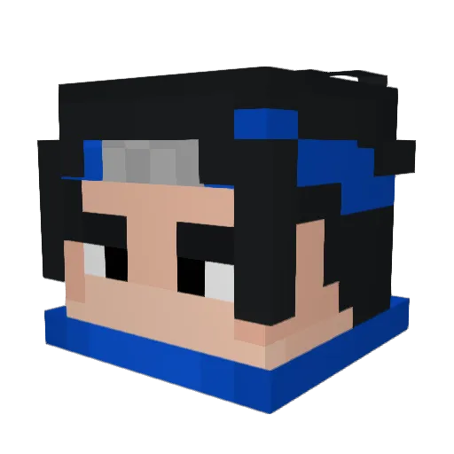 Jesticcc_ Minecraft avatar head, 3D render