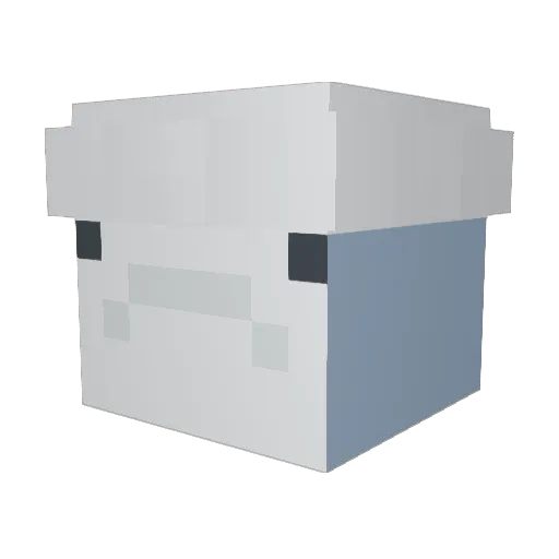 Jestuney Minecraft avatar head, 3D render