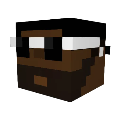 Jesty31 Minecraft avatar head, 3D render