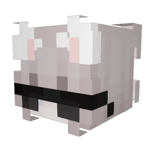 Jesuky Minecraft avatar head, 3D render