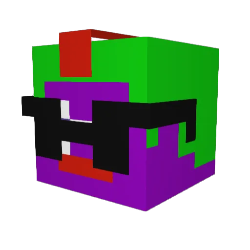 Jesus412 Minecraft avatar head, 3D render