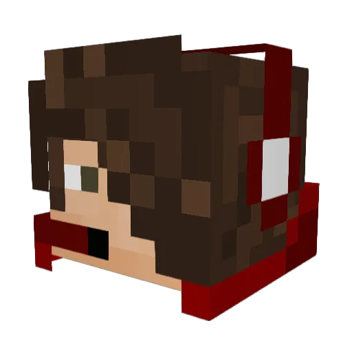 Jesus49 Minecraft avatar head, 3D render