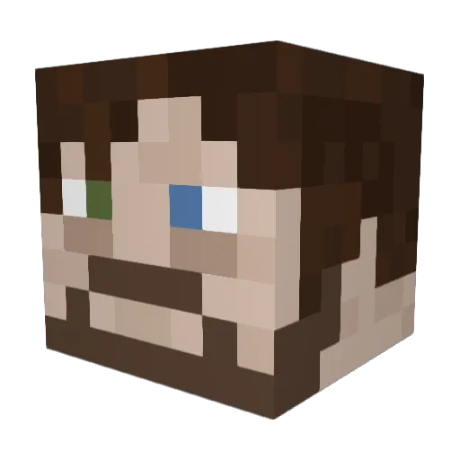 JesusBunnny Minecraft avatar head, 3D render