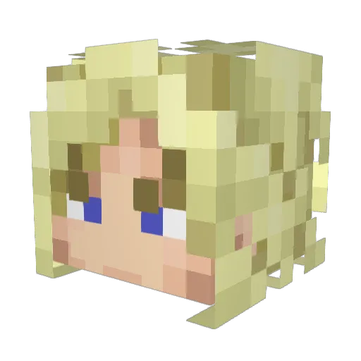 JesusInSchwarz Minecraft avatar head, 3D render