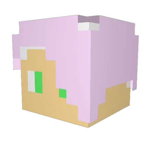 JesusIsMyBud Minecraft avatar head, 3D render