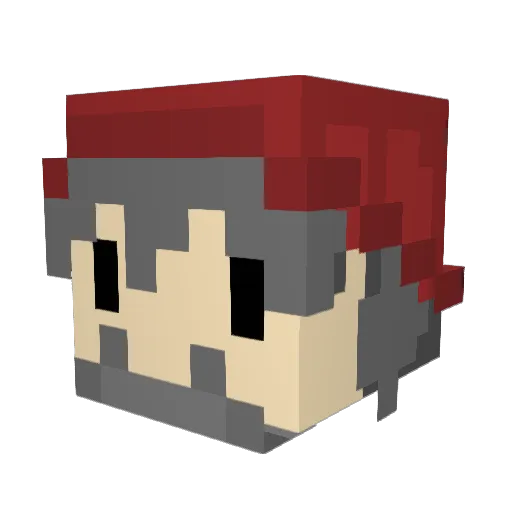 JesusLickingGood Minecraft avatar head, 3D render