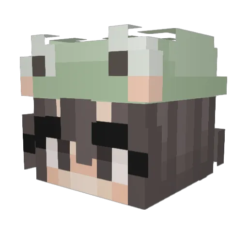 JesusLovesMe23 Minecraft avatar head, 3D render