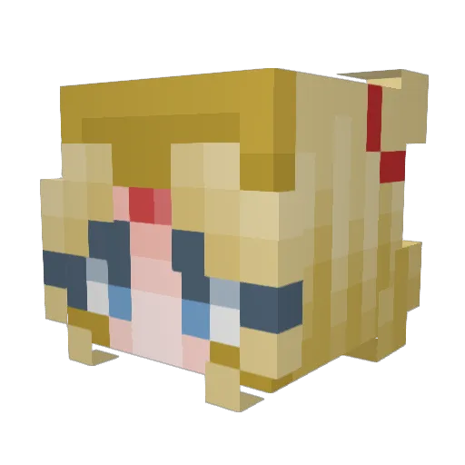 JesusLovesU69 Minecraft avatar head, 3D render