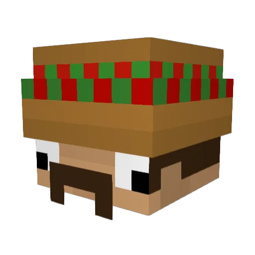 JesusNavarro Minecraft avatar head, 3D render